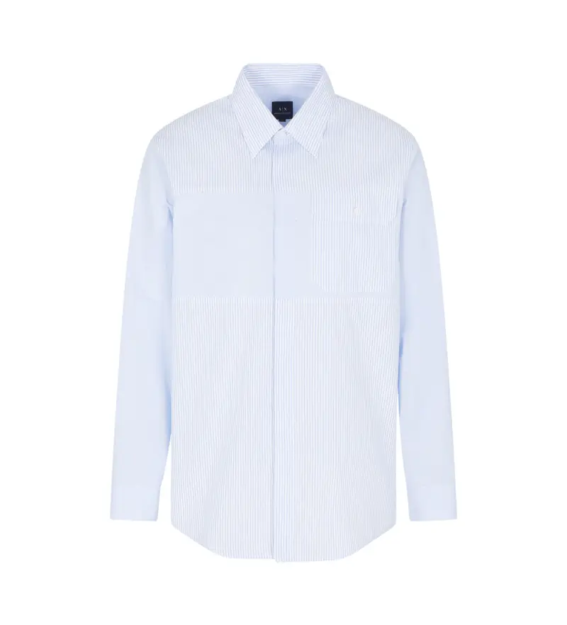 per uomo XM001152AF16703F0024 camicia bianca lunga (M), Bianco, Casual, Cotone, Classico, Manica lunga
