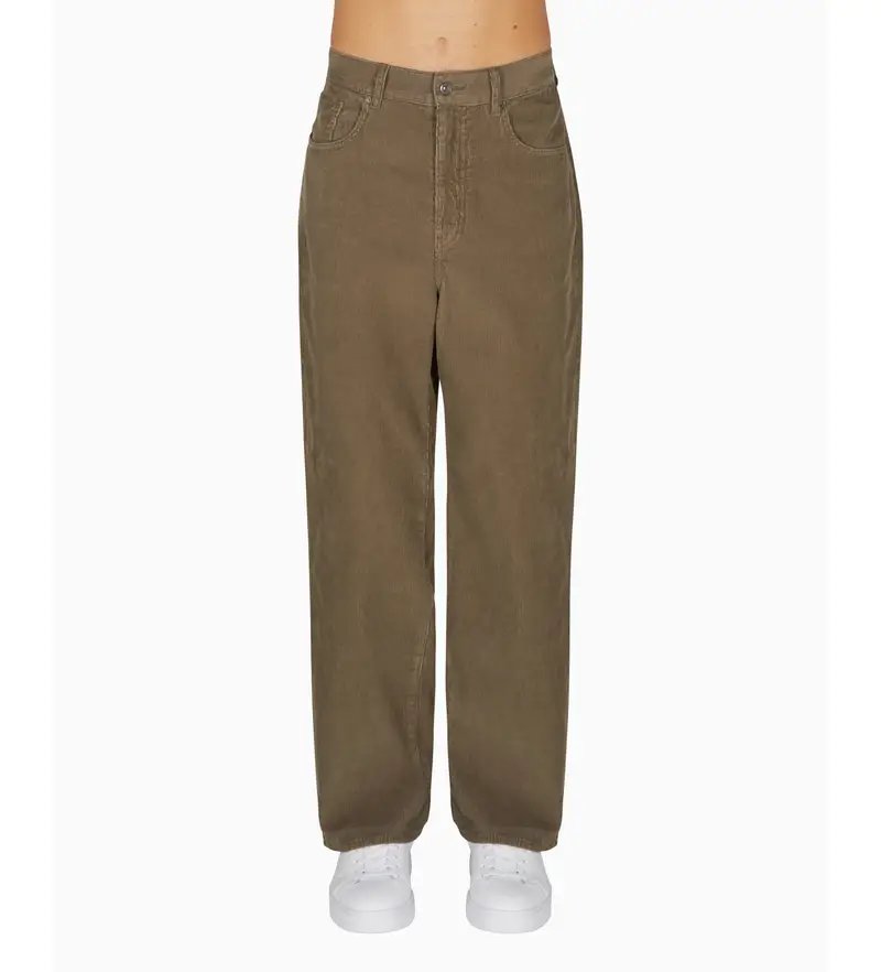 per uomo XM001156AF18825U7003 Pantaloni marroni a 5 tasche (30), Marrone, Casual, Cotone