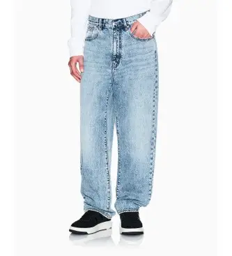 per uomo XM001156AF21930MB001 pantaloni 5 tasche, blu (28), Nero, Casual, Cotone