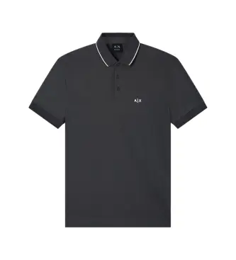 per uomo XM001289AF10363M8317 Polo nera normale (XS), Nero, Casual, Cotone, Manica corta