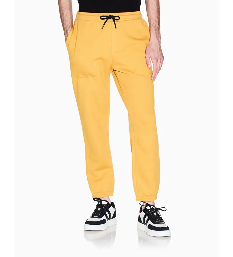 per uomo XM001419AF16434U2166 Pantaloni da jogging elettrici gialli (M), Casual, Giallo, Cotone