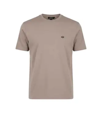 per uomo XM001568AF10358U6107 maglietta color tortora basica (S), Casual, Cotone, Manica corta, Taupe