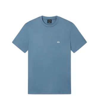 per uomo XM001568AF10358U9302 maglietta blu di base (S), Casual, Cotone, Manica corta