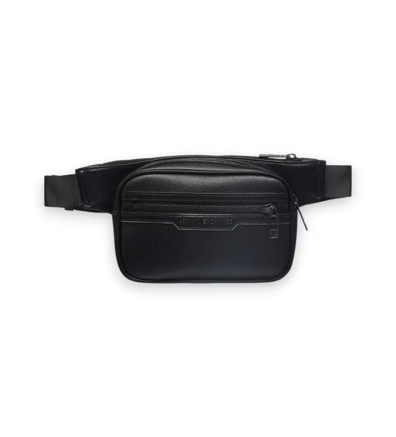 per uomo. XM001639AF17205MC105 Borsa con cintura nera Sint (OSFA), Nero, Casual, Poliestere Pelle