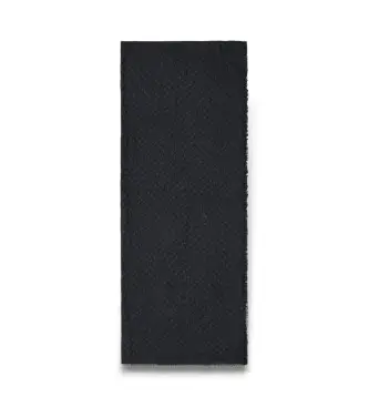 per uomo XM001714AF17470FC022 Sciarpa con logo jacquard nero (OSFA), Casual, Viscosa