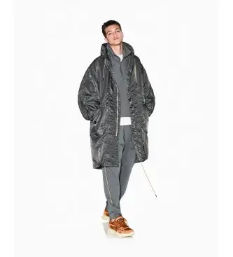 per uomo XM001820AF16593U8144 Trench grigio oversize (L), Casual, Nylon