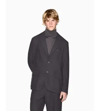 per uomo XM001873AF16644U8092 Americana Dark Grey Mix (42), Casual, Grigio, Poliestere