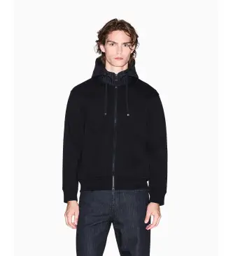 per uomo XM001891AF10818UC001 Giacca nera con cerniera (S), Nero, Casual, Cotone