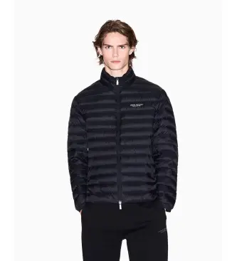 per uomo XM001919AF16927UC001 Giacca trapuntata nera con cerniera completa (S), Nero, Casual, Poliamide