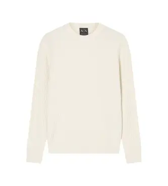 per uomo XM002161AF20139U1074 Maglione girocollo beige (XS), Casual, Cotone, Manica lunga