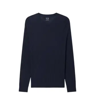 per uomo XM002161AF20139UB101 Maglione girocollo blu navy (XS), Bianco, Casual, Cotone, Manica lunga