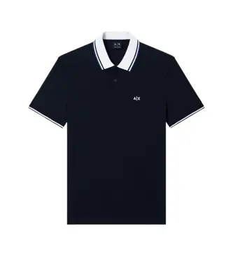 per uomo XM002350AF10366UB101 Polo slim fit blu navy (XS), Casual, Verde, Cotone, Manica corta