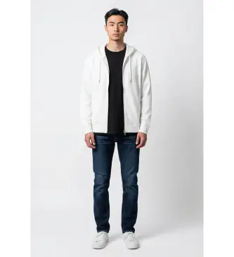 per uomo XM002352AF21869U1074 Felpa semplice bianco sporco (L), Casual, Cotone