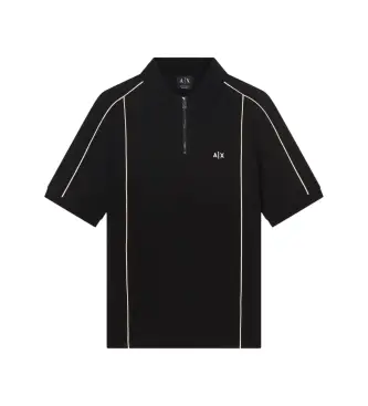 per uomo XM002375AF10366UC001 Polo nera a maniche corte (XL), Nero, Casual, Cotone, Manica corta