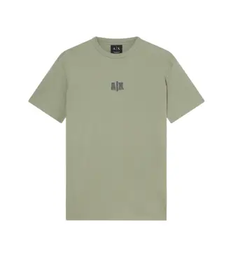 per uomo XM002509AF10358U7210 Maglietta con logo verde (XS), Casual, Cotone, Manica corta