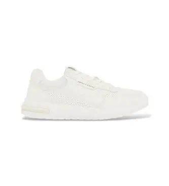 per uomo XM002625AF22779U0003 Sneakers bianche perforate (40), Bianco, Basso, Stringhe, Sportivo