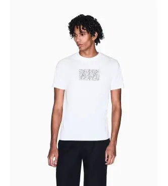 per uomo XM002784AF10356U0009 T-shirt bianca slim fit (XS), Bianco, Casual, Cotone, Manica lunga