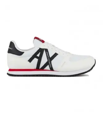 per uomo XUX017XCC68K488 Scarpa da corsa retrò con logo bianco (45), Basso, 1 a 3 cm, Stringhe, Casual