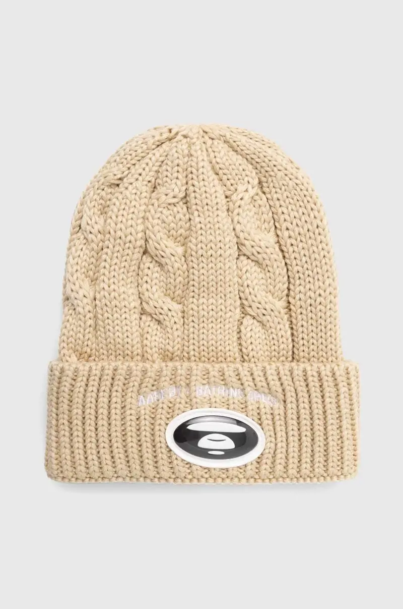 berretto Cable colore beige AHT5236