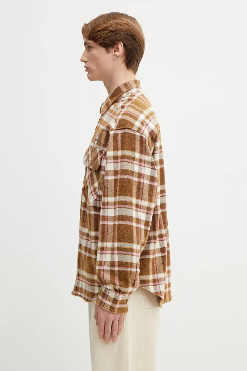 camicia in cotone Marrone miniatura 2