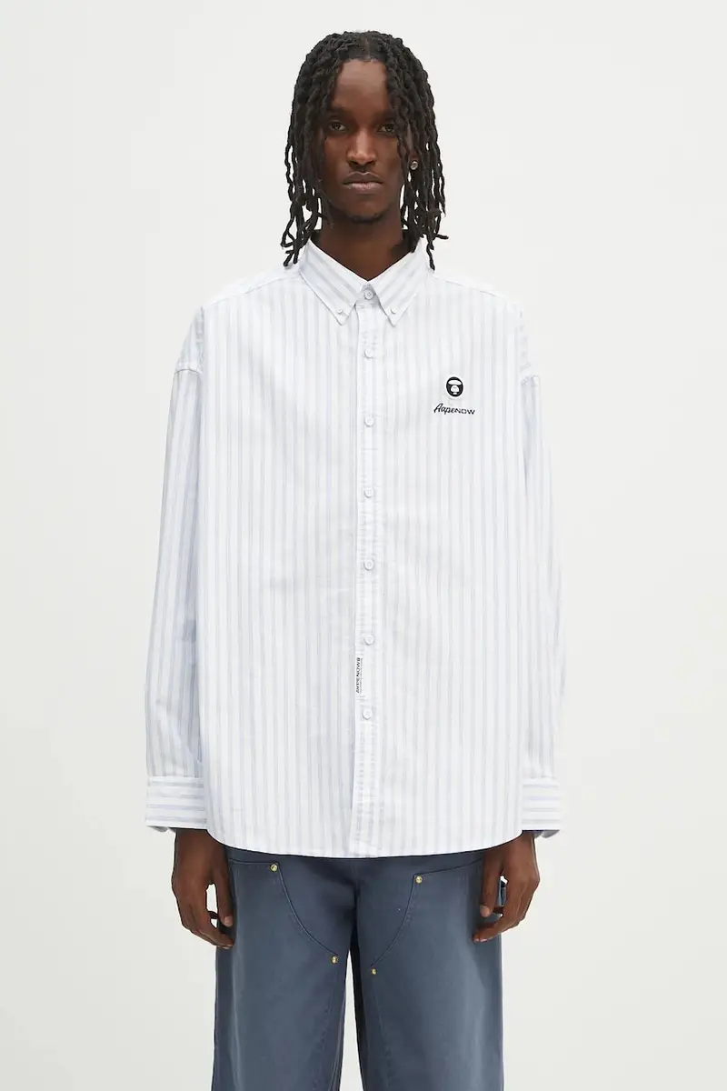 camicia in cotone Now Long uomo colore bianco AAPSTM8513XXO