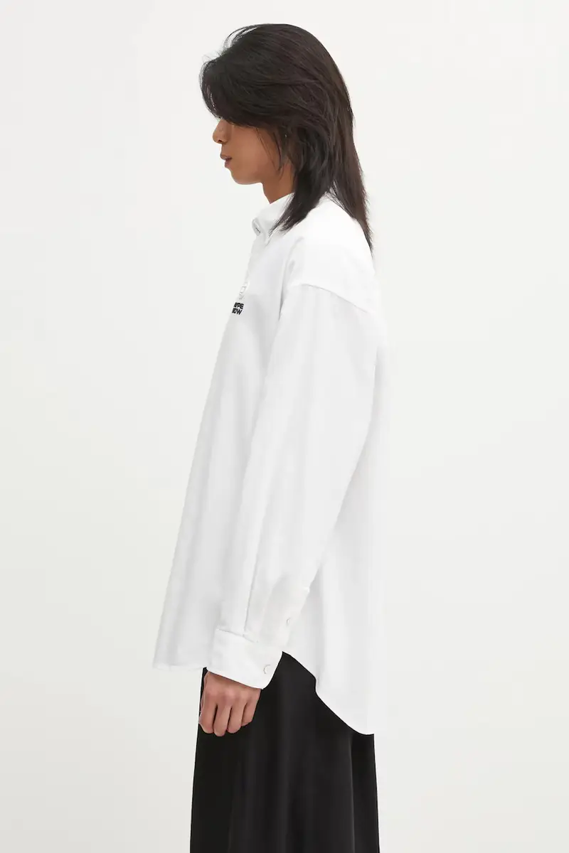 camicia in cotone Now uomo colore bianco AAPSTM8540XXP miniatura 2