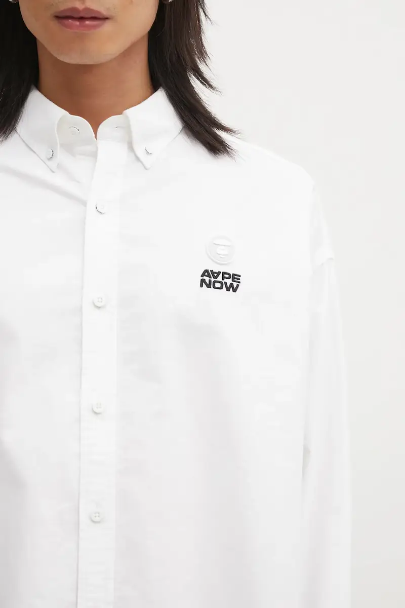 camicia in cotone Now uomo colore bianco AAPSTM8540XXP miniatura 4