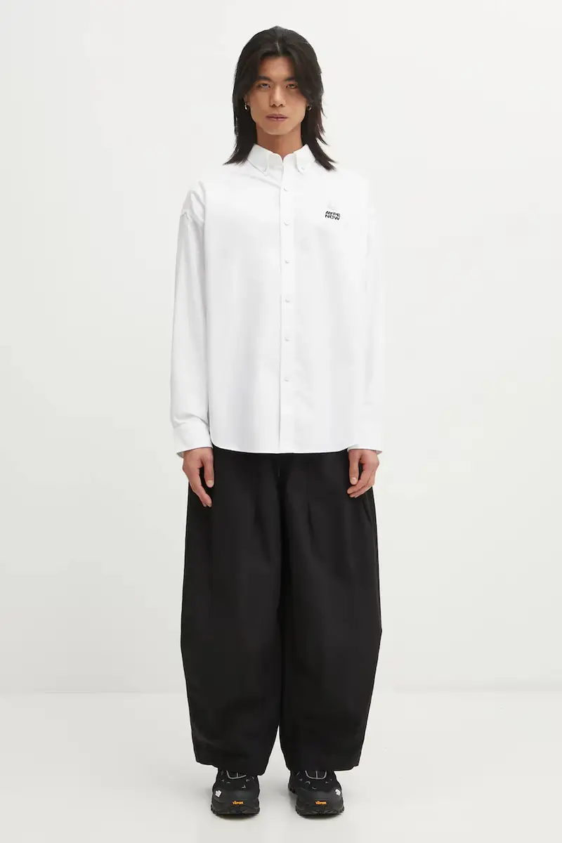 camicia in cotone Now uomo colore bianco AAPSTM8540XXP miniatura 5