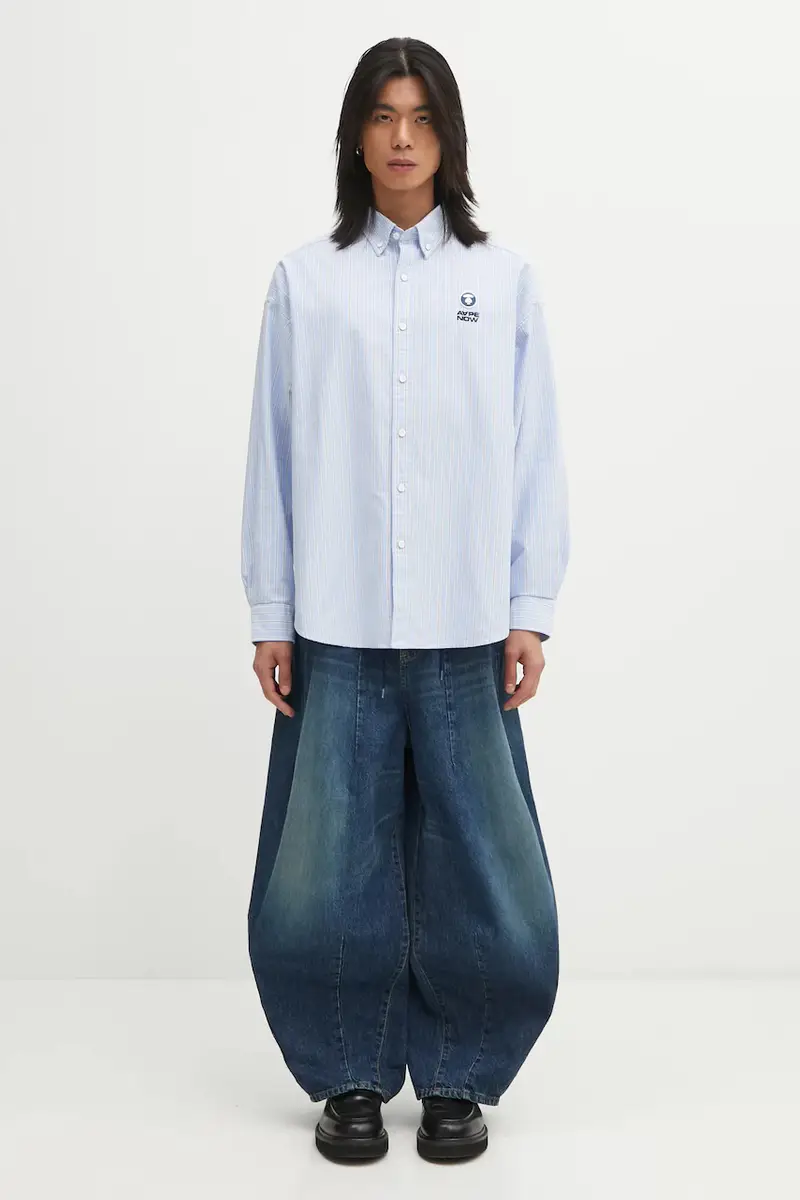 camicia in cotone Now uomo colore blu AAPSTM8541XXP miniatura 5