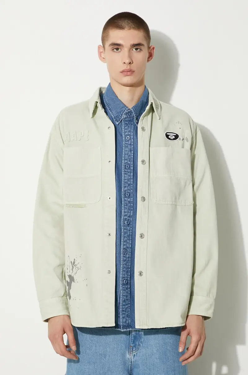 camicia in cotone uomo colore blu AAPSRM8477XXM