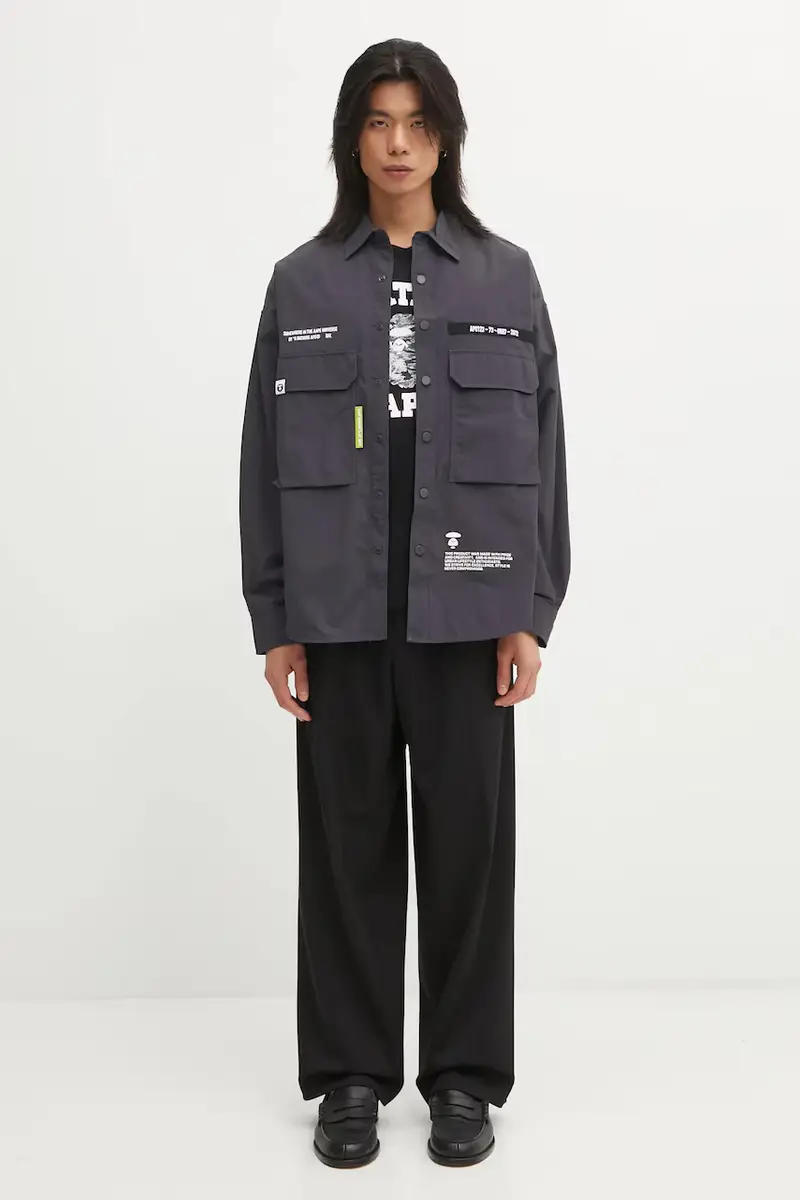 camicia Main uomo colore grigio AAPSTM8527XXO miniatura 5