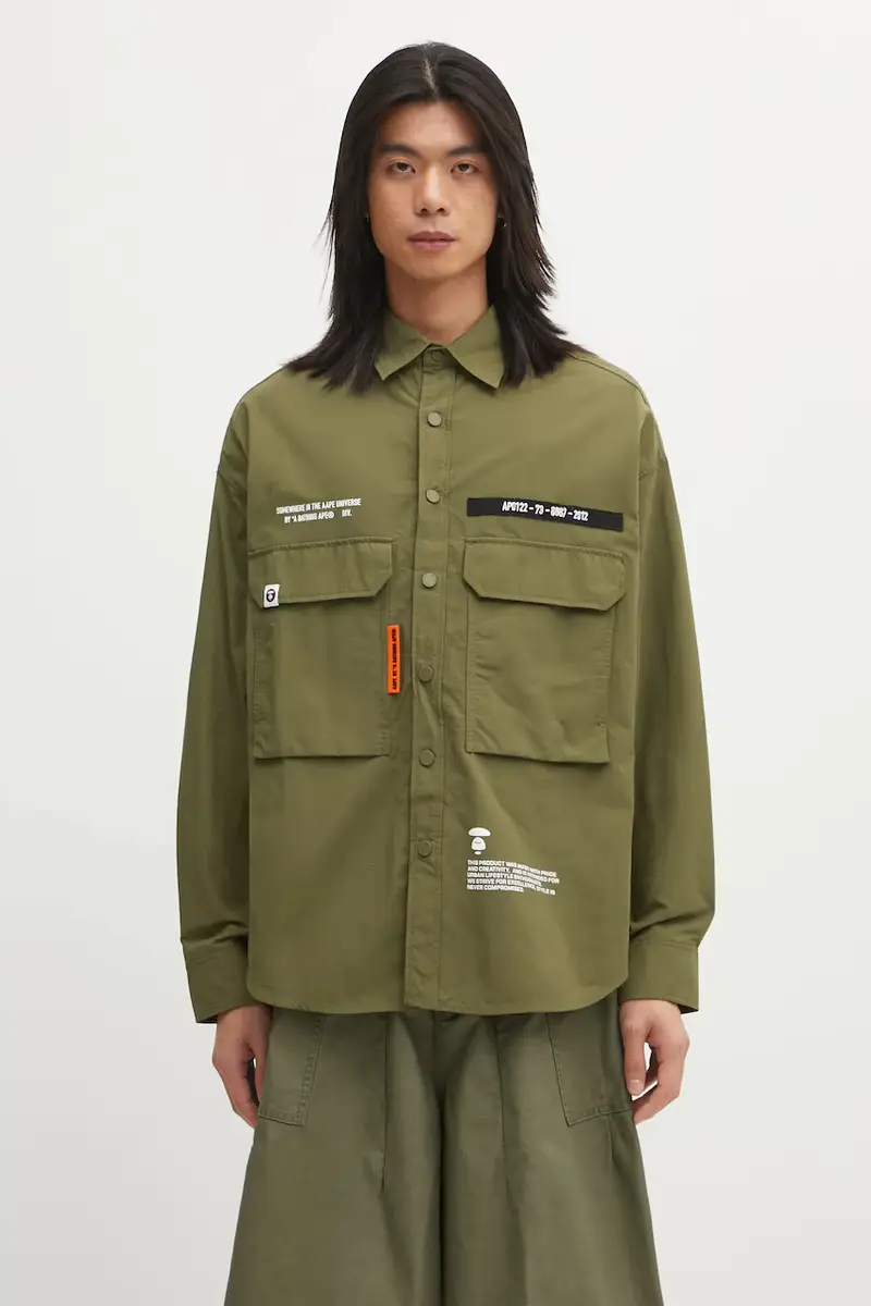 camicia Main uomo colore verde AAPSTM8527XXO