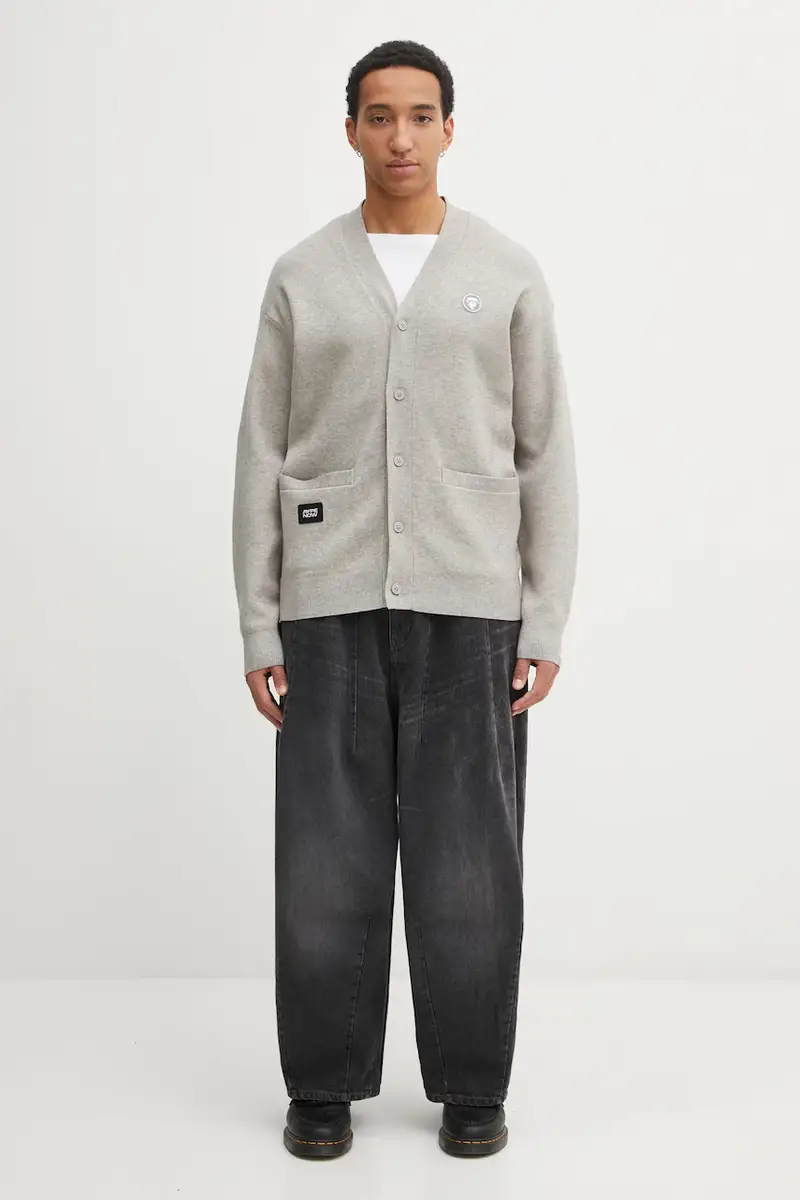AAPE Cardigan Uomo Grigio 3798550 miniatura 5