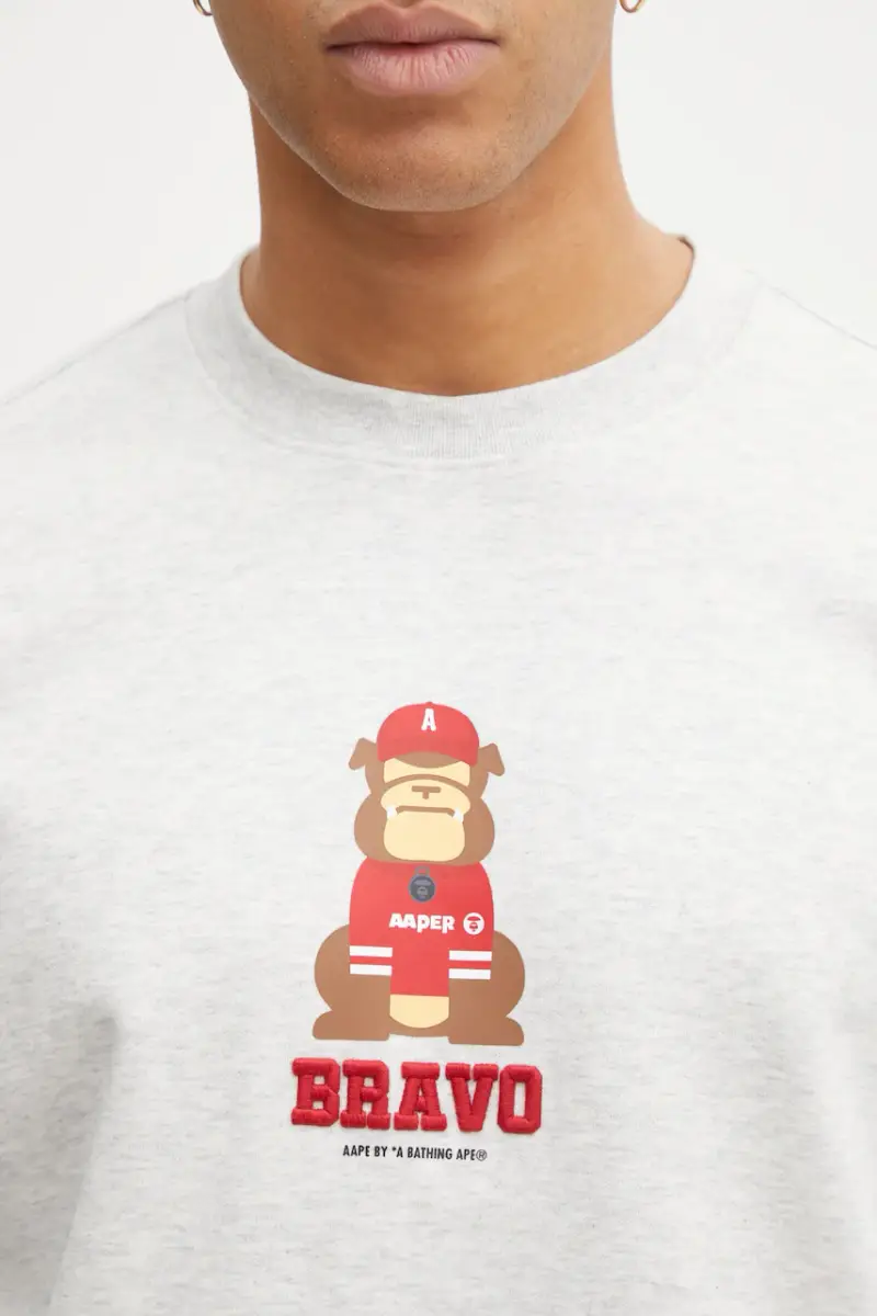 felpa Aaper Crew Neck uomo colore grigio AAPSWMC368XAP miniatura 4