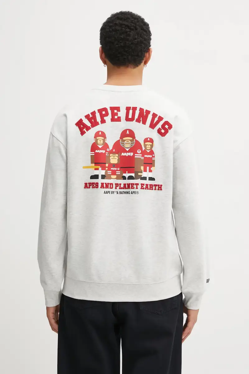 felpa Aaper Crew Neck uomo colore grigio AAPSWMC368XAP