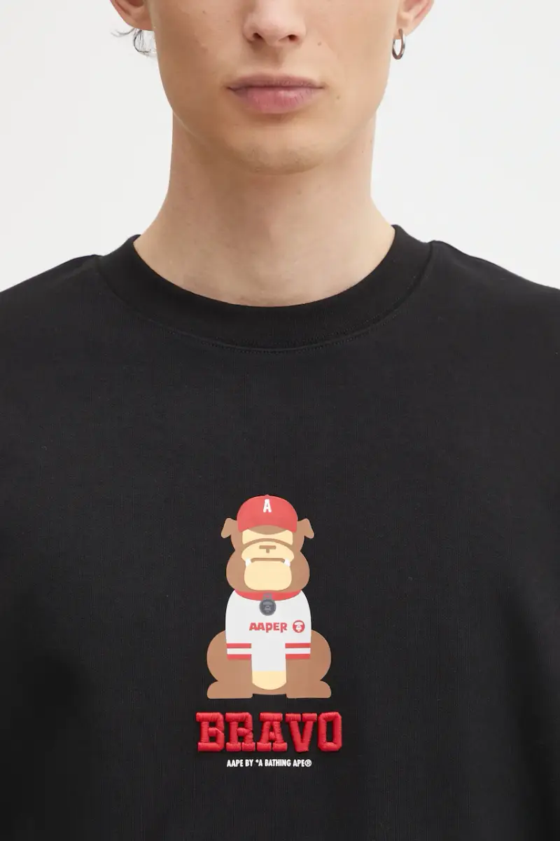 felpa Aaper Crew Neck uomo colore nero AAPSWMC368XXP miniatura 4