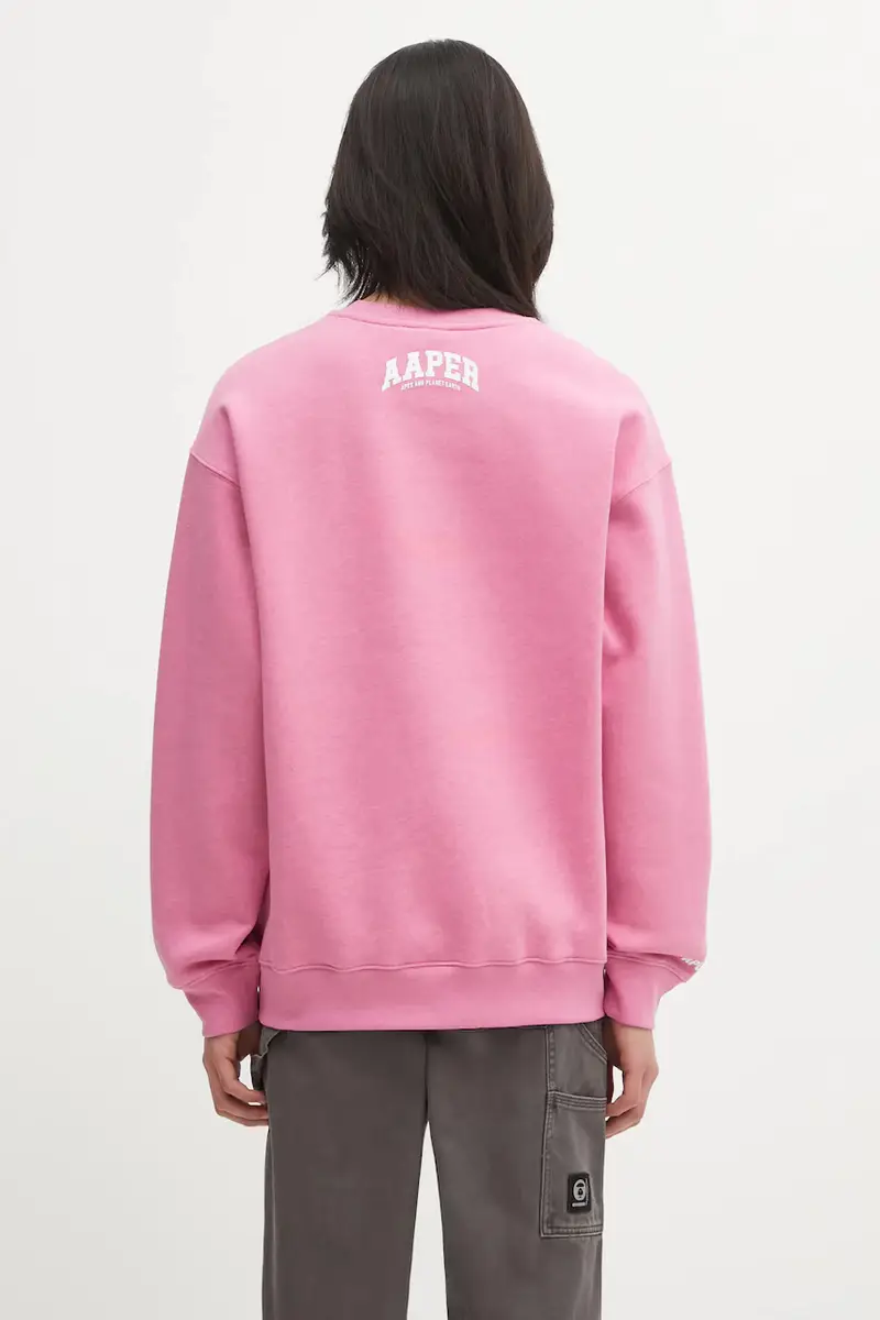 felpa Aaper Crew Neck uomo colore rosa AAPSWMC366XAP miniatura 3