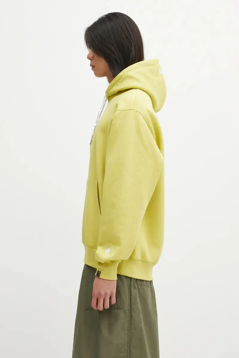 felpa Aaper Hoodie uomo colore verde con cappuccio AAPSWMC370XBP miniatura 2