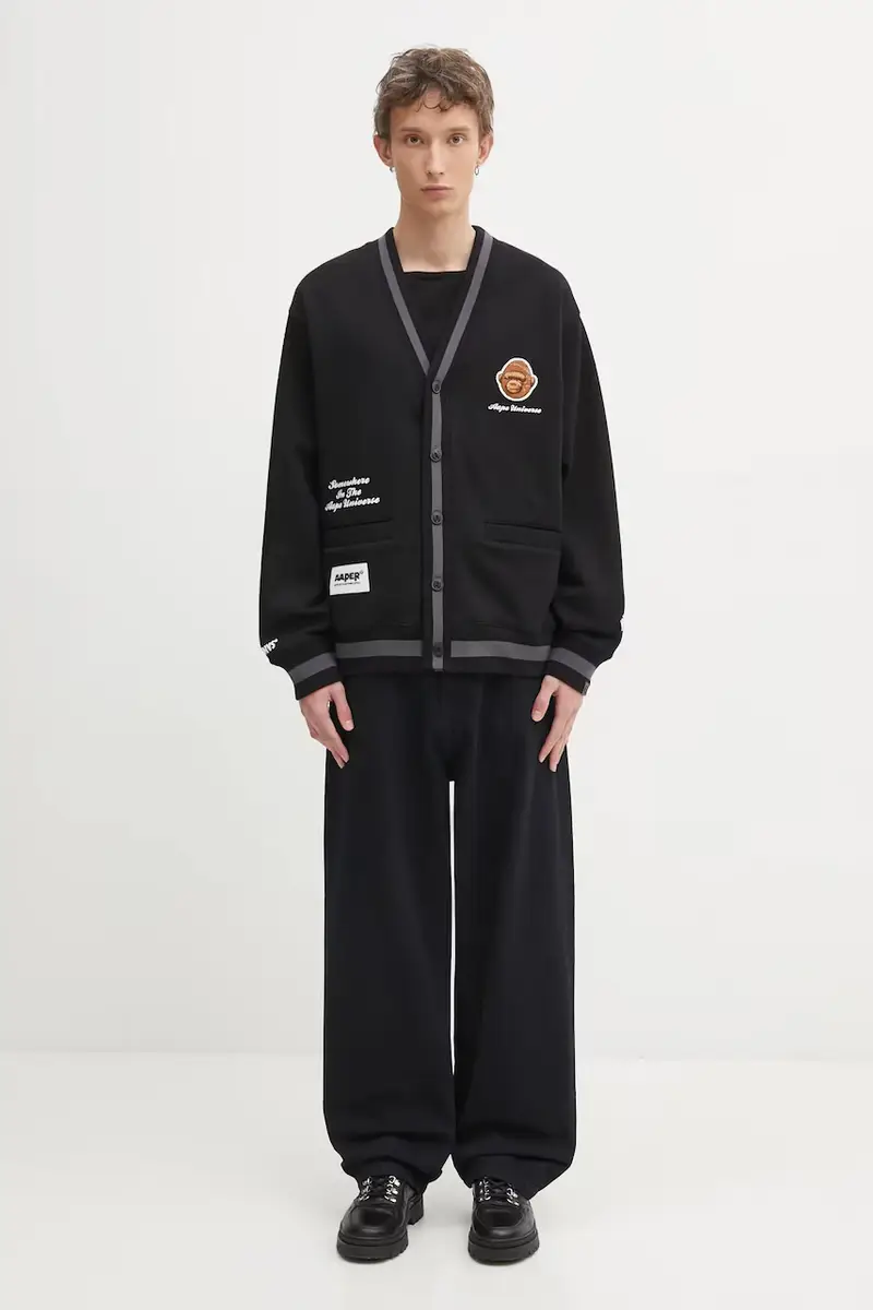 felpa Aaper Zip Up uomo colore nero AAPSWMC374XXP miniatura 5