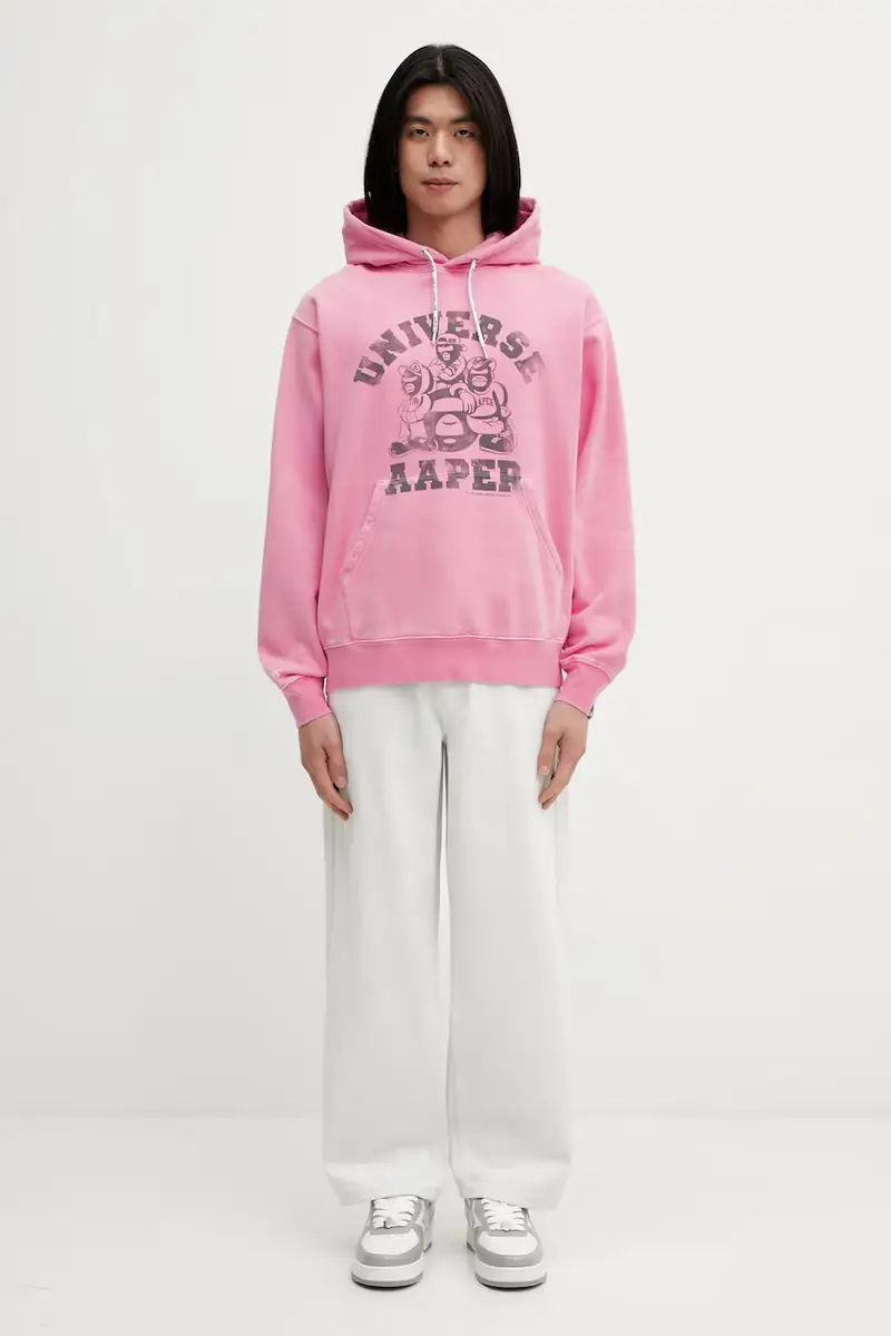 felpa in cotone Rosa miniatura 5