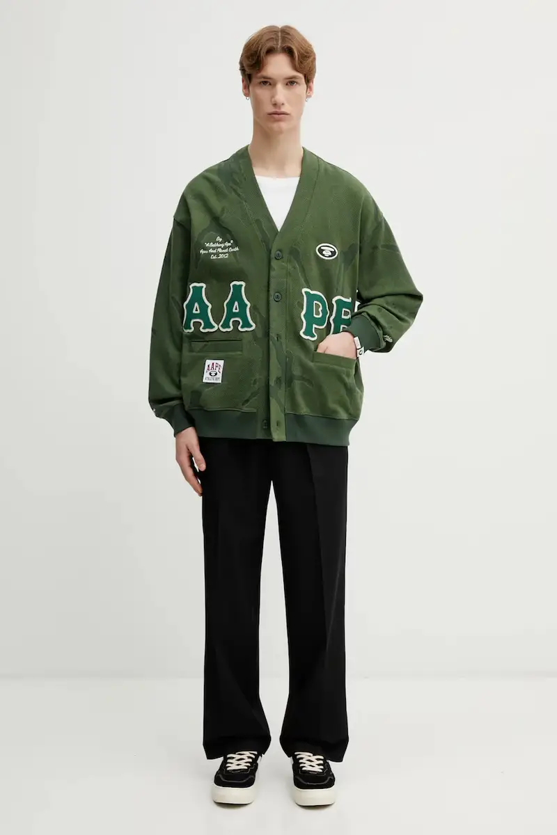 felpa in cotone Verde miniatura 5