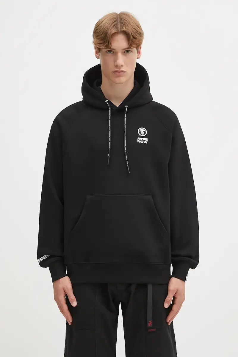 felpa Now uomo colore nero con cappuccio AAPSWMB324XXN