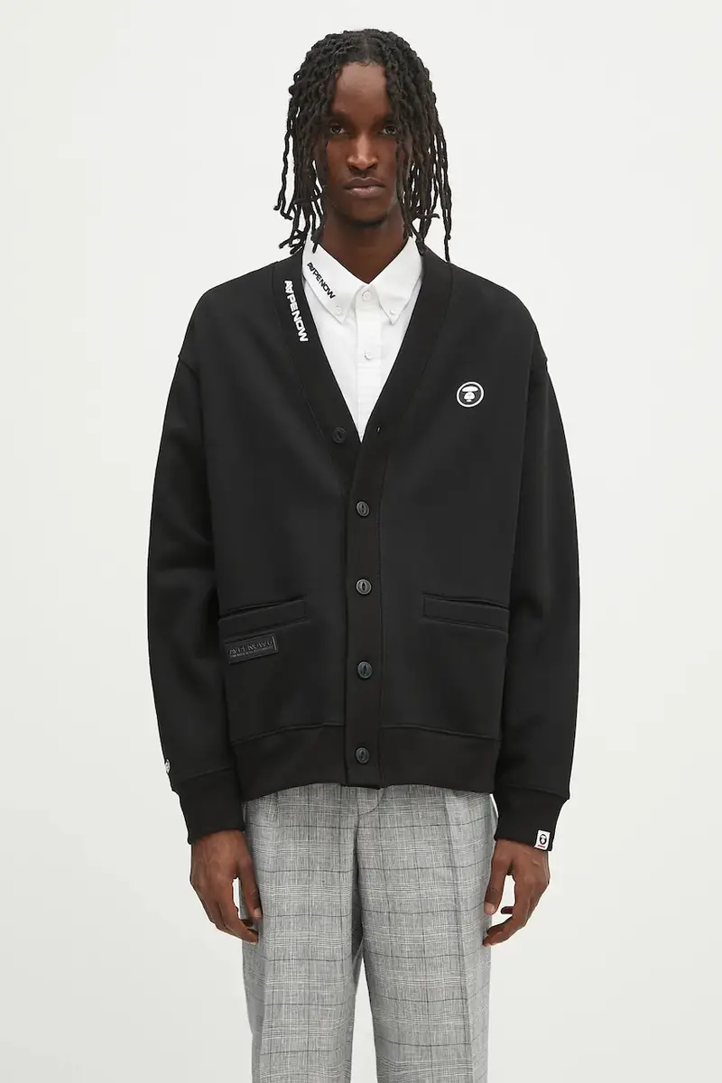 felpa Now Zip Up uomo colore nero AAPSWMB329XXN