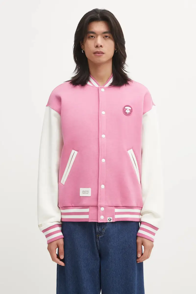 felpa Now Zip Up uomo colore rosa AAPSWMC360XAP