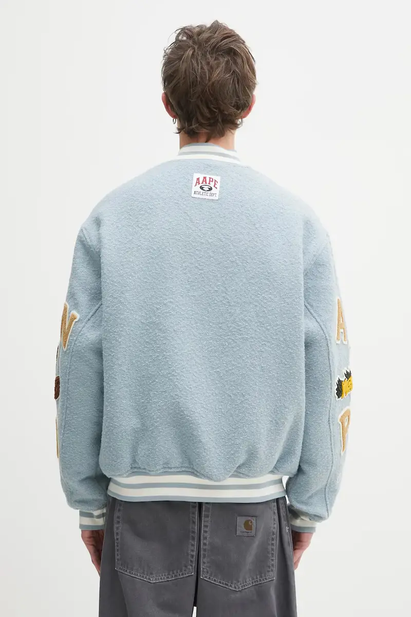 giacca bomber Main colore blu AAPJKM7742XAP miniatura 3