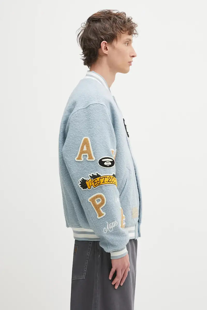 giacca bomber Main colore blu AAPJKM7742XAP miniatura 4