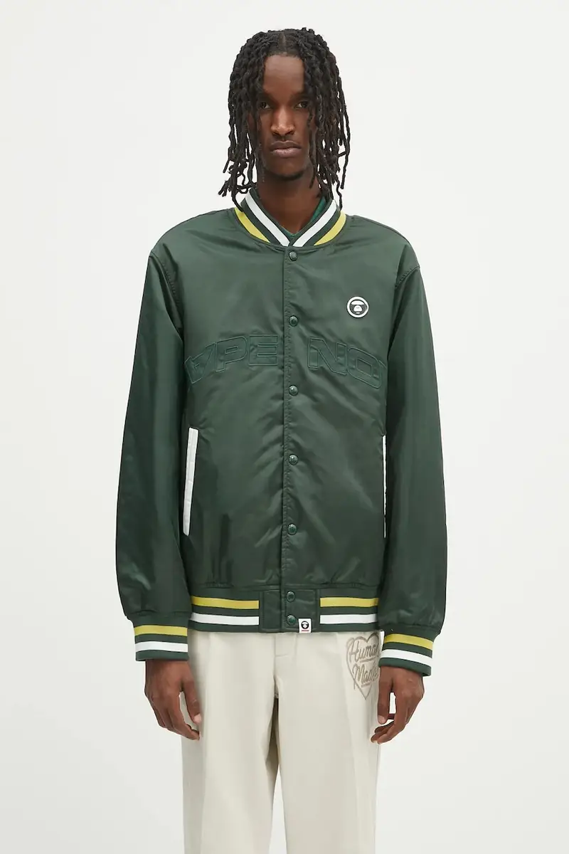 giacca bomber Now colore verde AAPJKM7656XXN