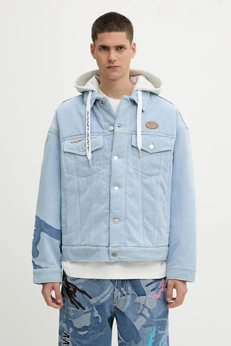 giacca di jeans Main colore blu AAPJKM7679XXN