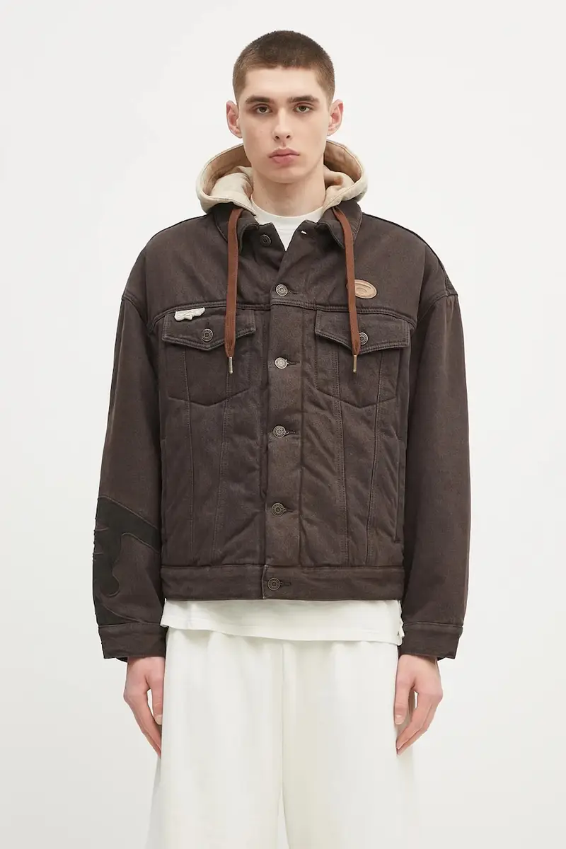 giacca di jeans Main colore marrone AAPJKM7679XAN