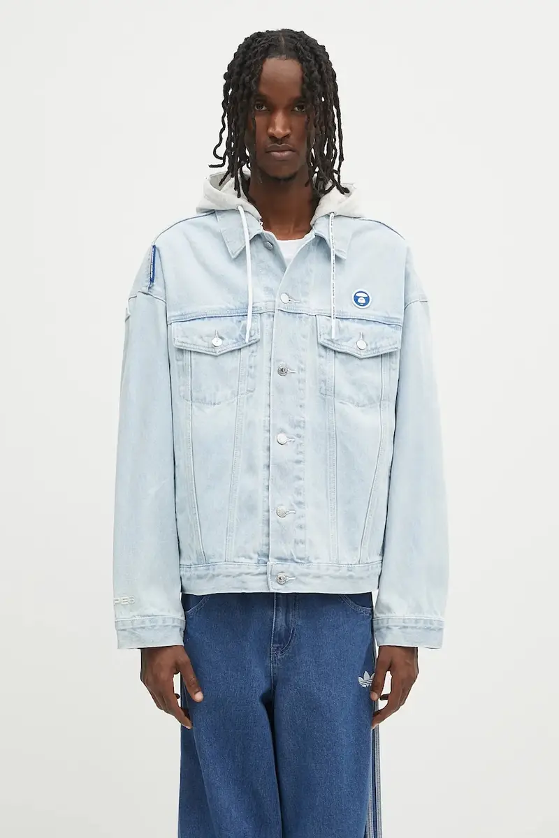 giacca di jeans Now Light Weight colore blu AAPLJM7661XXN